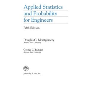 Applied Statistics and Probability for Engineers
